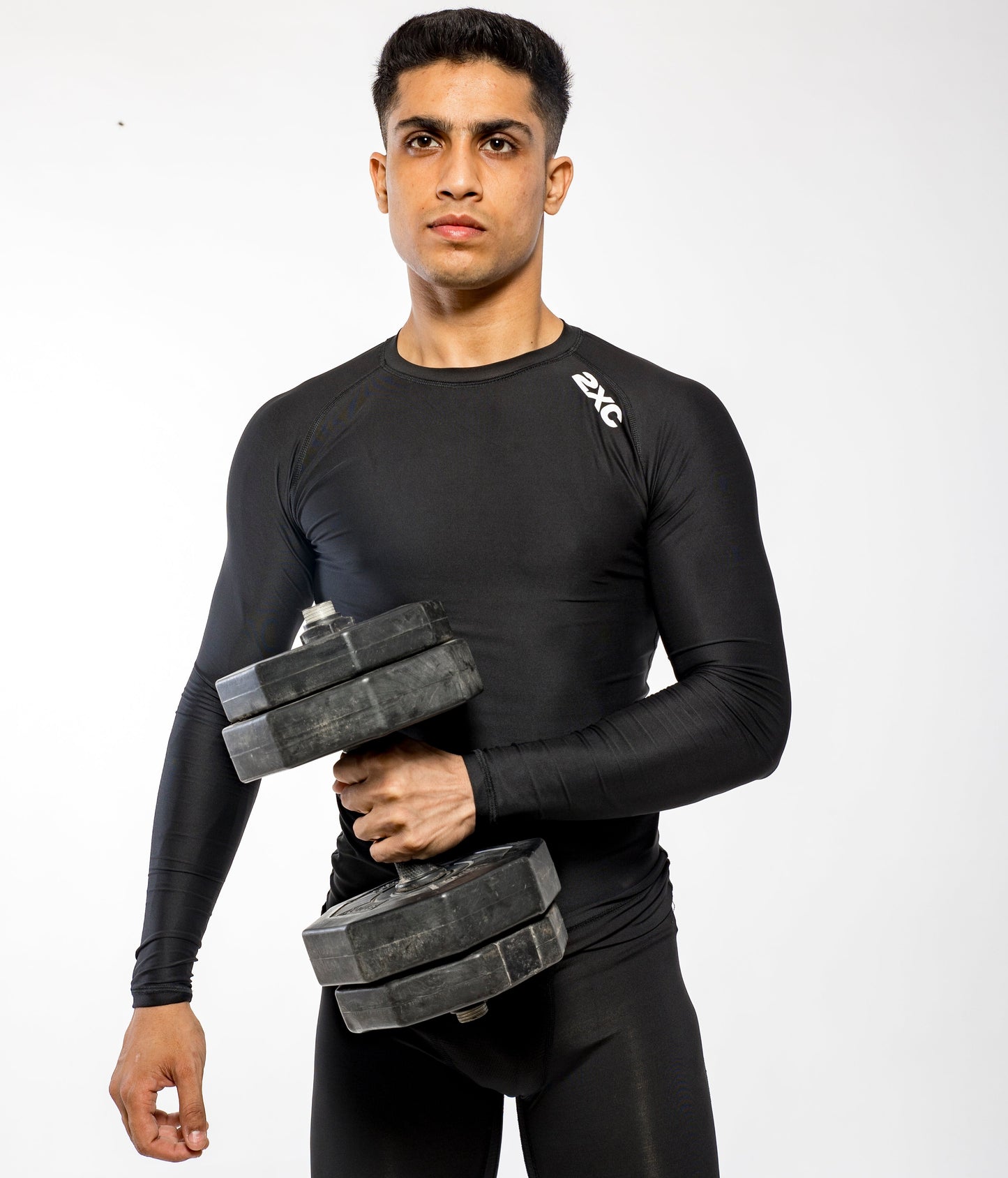 BLACK FULL SLEEVE RUNNING/WORKOUT COMPRESSION